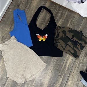 Set of 4 crop tops